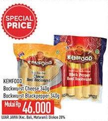 Harga KEMFOOD Bockwurst Cheese/Blackpepper 340g