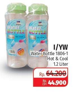 Promo Harga I/YW Water Bottle  1806-1 1200 ml - Lotte Grosir