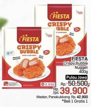 Promo Harga Fiesta Naget Crispy Bubble 500 gr - LotteMart