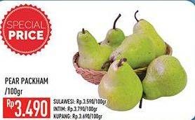 Promo Harga Pear Packham per 100 gr - Hypermart