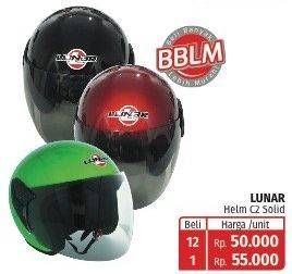 Promo Harga LUNAR Helm C2 Solid  - Lotte Grosir