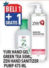Promo Harga YURI Hand Gel/ZEN Antiseptic Hand Sanitizer  - Hypermart