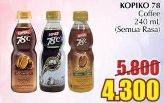Promo Harga Kopiko 78C Drink All Variants 240 ml - Giant