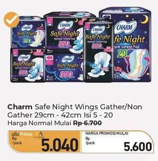 Promo Harga Charm Safe Night Wing 29cm 5 pcs - Carrefour