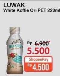 Promo Harga Luwak White Koffie Ready To Drink Original 220 ml - Alfamart