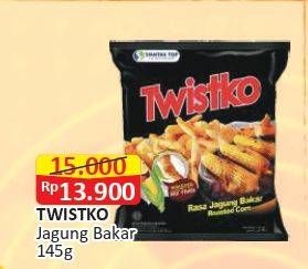 Promo Harga TWISTKO Snack Jagung Bakar Jagung Bakar 145 gr - Alfamart