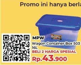 Promo Harga MPW Wagon Container 503 16 Lt per 2 box - Yogya