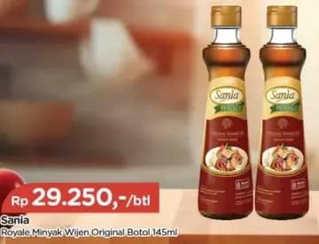 Promo Harga Sania Royale Minyak Wijen 145 ml - TIP TOP