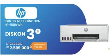 Promo Harga HP HP-580/WH Printer Multifunction  - Electronic City