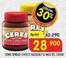 Promo Harga CERES Choco Spread Choco Hazelnut 350 gr - Superindo