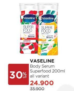 Promo Harga VASELINE Super Food Skin Serum 200 ml - Watsons