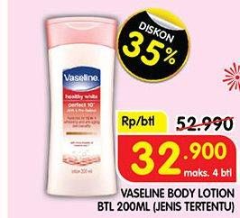 Promo Harga Vaseline Body Lotion 200 ml - Superindo