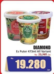 Promo Harga Diamond Es Puter All Variants 473 ml - Hari Hari