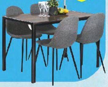 Promo Harga Set Hazel Dining (Chair+Table)  - Carrefour