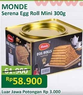 Promo Harga Monde Serena Egg Roll 300 gr - Alfamart