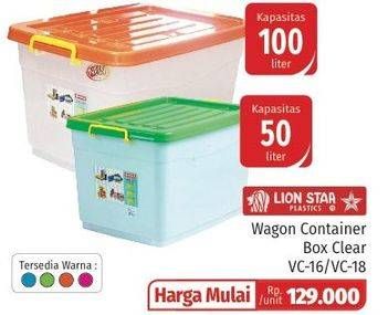 Promo Harga LION STAR Wagon Container VC-16, VC-18  - Lotte Grosir