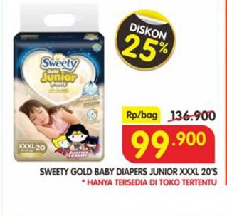 Promo Harga Sweety Gold Junior Pants XXXL20  - Superindo