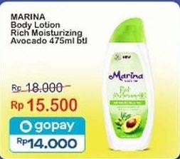 Promo Harga Marina Hand Body Lotion Natural Rich Moisturizing 475 ml - Indomaret