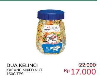 Promo Harga Dua Kelinci Kacang Mix Nut 150 gr - Indomaret