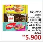Promo Harga Richeese Wafer Nabati / Richoco Wafer Nabati / Nabati Pink Lava 145g  - Alfamidi