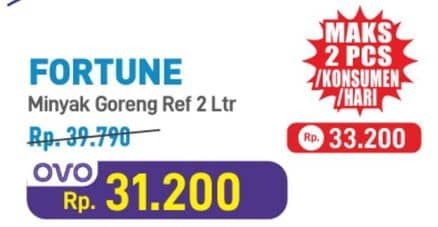 Promo Harga Fortune Minyak Goreng 2000 ml - Hypermart