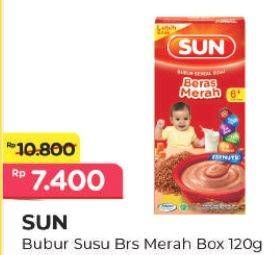Promo Harga SUN Bubur Sereal Susu Beras Merah 120 gr - Alfamart
