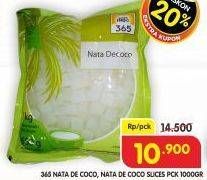 Promo Harga 365 Nata De Coco Slices 1000 gr - Superindo