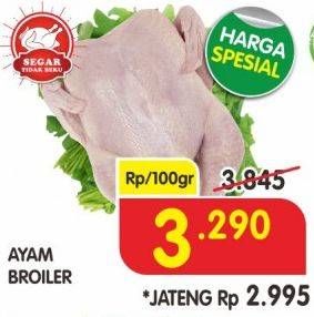 Promo Harga Ayam Broiler per 100 gr - Superindo