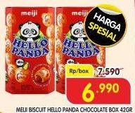 Promo Harga Meiji Hello Panda Biscuit Chocolate 45 gr - Superindo
