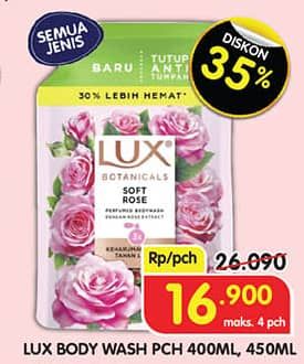 Promo Harga LUX Botanicals Body Wash All Variants 400 ml - Superindo