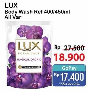 Promo Harga LUX Botanicals Body Wash All Variants 400 ml - Alfamart