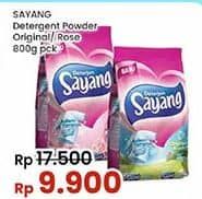 Promo Harga Sayang Detergent Powder Original Fresh, Rose 800 gr - Indomaret
