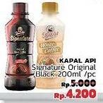 Promo Harga KAPAL API Kopi Signature Drink Original Black Coffee 200 ml - LotteMart