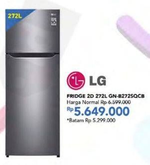 Promo Harga LG GN-B272SQCB | Kulkas 2 Pintu 272ltr 272 ltr - Carrefour