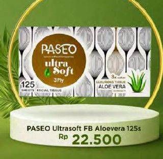 Promo Harga PASEO Facial Tissue Ultra Soft FB Aloe Vera 125 sheet - Carrefour