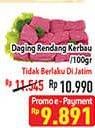 Promo Harga Daging Rendang Kerbau per 100 gr - Hypermart