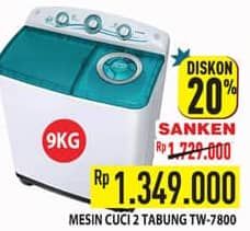 Promo Harga Sanken TW-7800  - Hypermart