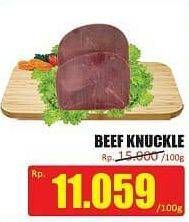 Promo Harga Beef Knuckle (Daging Inside) per 100 gr - Hari Hari