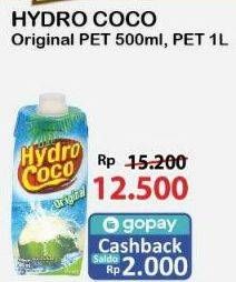 Promo Harga Hydro Coco Minuman Kelapa Original 500 ml - Alfamart