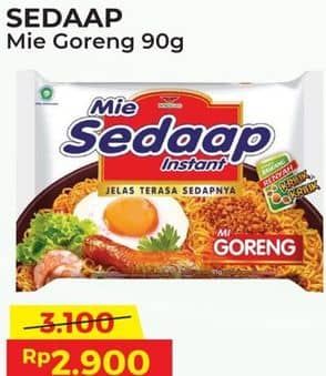 Promo Harga Sedaap Mie Goreng Original 90 gr - Alfamart