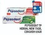 Promo Harga PEPSODENT Pasta Gigi Action 123 Herbal 75gr / Cengkeh 65gr  - Hypermart