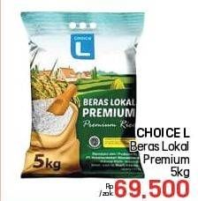 Promo Harga Choice L Beras Lokal Premium 5000 gr - LotteMart