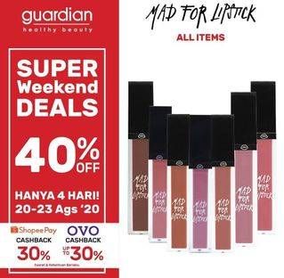 Promo Harga MAD FOR LIPSTICK Lip Cream All Variants  - Guardian