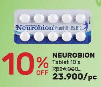 Promo Harga NEUROBION Vitamin Neurotropik Putih 10 pcs - Guardian