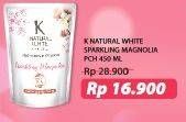 Promo Harga K NATURAL WHITE Body Wash Sparkling Magnolia 450 ml - Alfamart