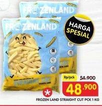Promo Harga Frozenland French Fries Straight 1000 gr - Superindo