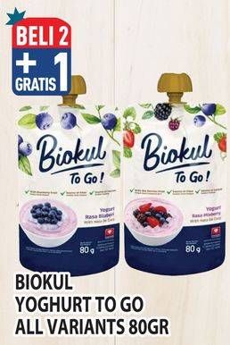 Promo Harga Biokul Yogurt To Go! All Variants 80 gr - Hypermart