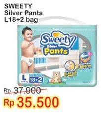 Promo Harga Sweety Silver Pants L18+2  - Indomaret