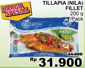 Promo Harga Ikan Nila Tilapia Fillet 200 gr - Giant