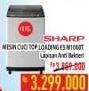 Promo Harga SHARP ES-M1000T Mesin Cuci Top Load 10 kg - Hypermart